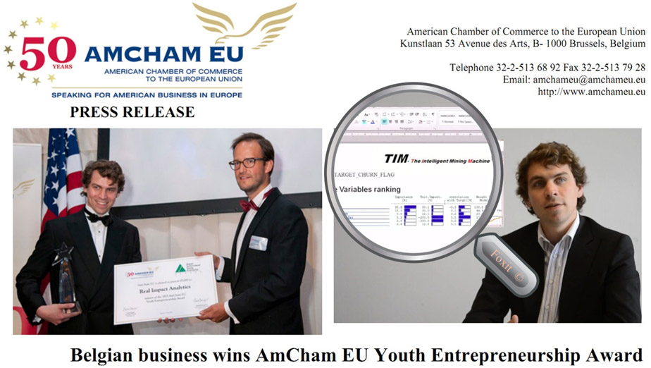 AMCHAM EU Youth Entrepreneurship Award 2013
